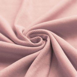 Rib Knit Jersey Fabric Nude Pink