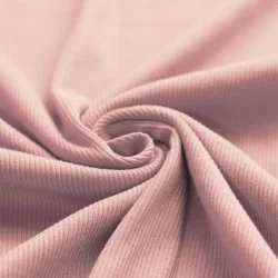 Rib Jersey Stof Nude Roze