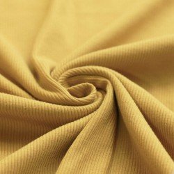 Rib Knit Jersey Fabric Mustard