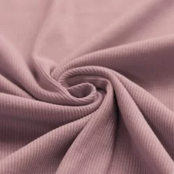 Rib Jersey Stof Oud Roze