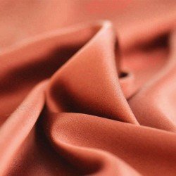 Deluxe Stretch Satin Fabric Burnt Orange