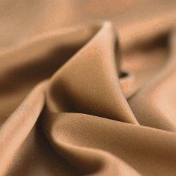 Deluxe Stretch Satin Fabric Camel