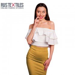 Deluxe Stretch Satin Fabric Mustard