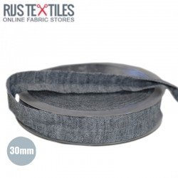 Folding Braid "Wool Look" Melee Dark Grey 30mm 