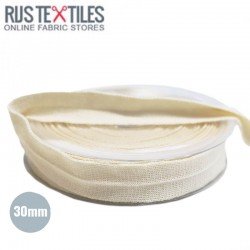 Folding Braid "Wool Look" Cream 30mm 