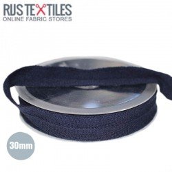Folding Braid "Wool Look" Navy 30mm 