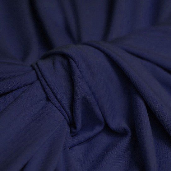 Jersey Di Viscosa Blu Scuro - (Tessuto Jersey Di Viscosa)