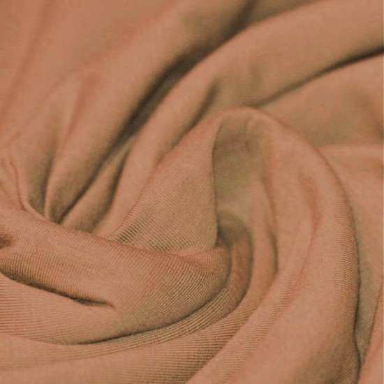 Tissu Coton Jersey Pêche - (Tissu Jersey Coton)