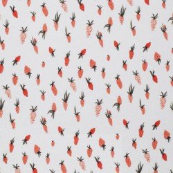 Cotton Poplin Digital Print - Strawberries
