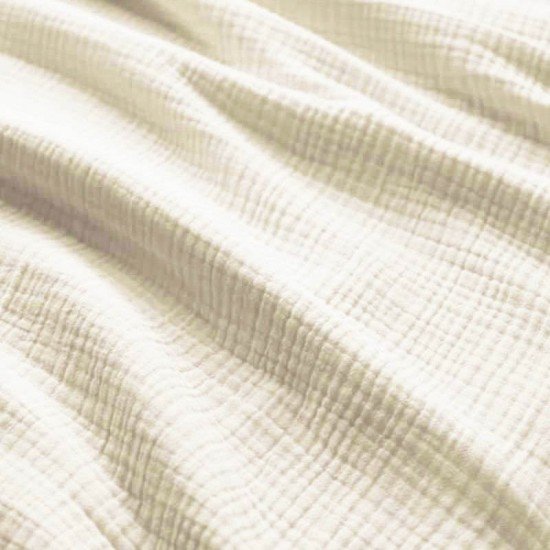 Tissu Gaze De Coton Épais (Triple Layer) Naturel - (Tissus Deco)