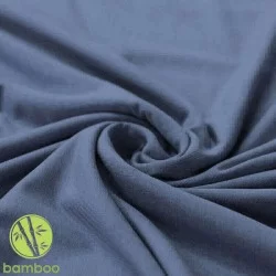Bamboe Jersey Stof Donker Jeans