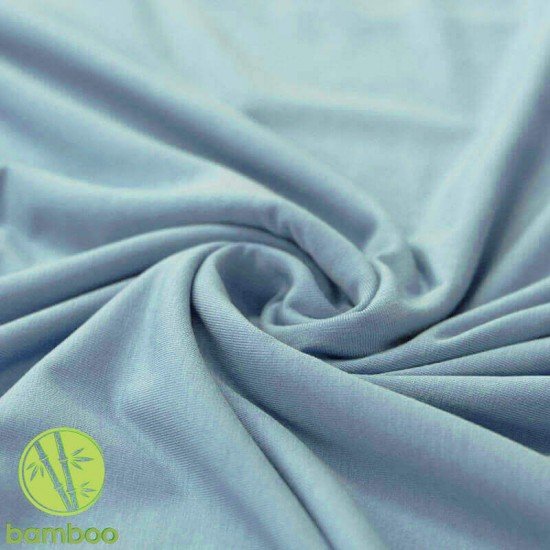 Tessuto Jersey Di Bambù Jeans Jeans Chiaro - (Jersey Tessuti)