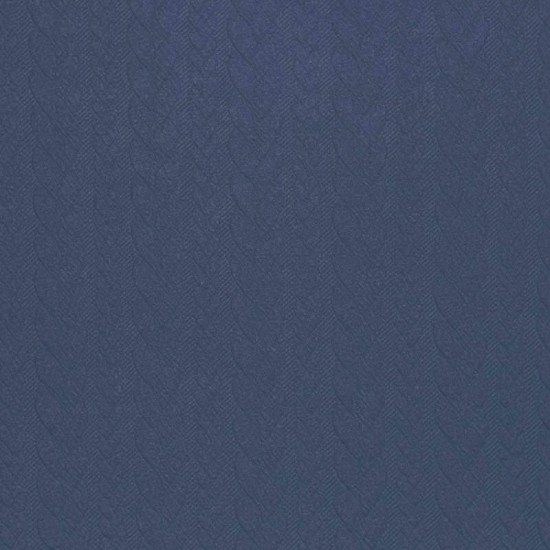 Tissu Jersey Matelassé à Motif Torsade Jeans Foncé - (Tissus De Mode)