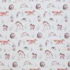 Double Gauze Fabric Digital Print - Woodland Animals
