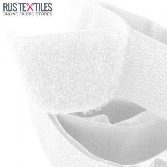 Sew In Velcro Ribbon white 25mm (Per 25 Meter) - (Ribbons )
