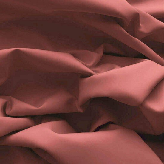 Tessuto Popeline Di Cotone Argilla Rosa - (Popeline Di Cotone Tessuto)
