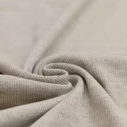 Rib Jersey Stof Beige Melange