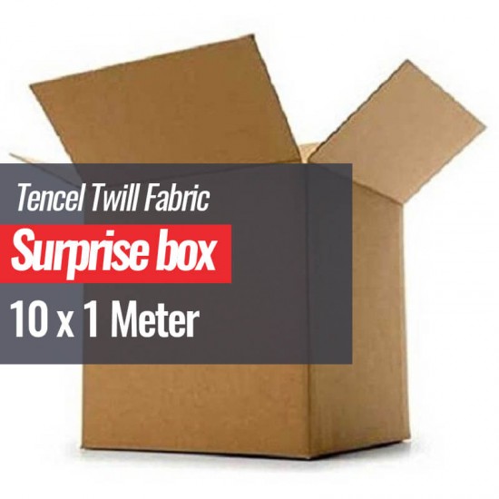 Tissu Tencel De Sergé Boite Surprise 10 x 1 Mètre - (Vente De Tissu Au Mètre)