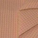 Tissu Piqué Gaufré Pêche - (Tissu Piqué Gaufré)