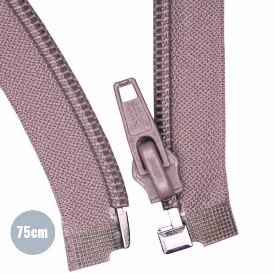 Cerniera Lampo Divisibile YKK Rosa Antico 75CM Nylon - (Divisibile Cerniera Lampo YKK In Plastica)
