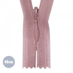 Invisible Zipper Old Pink YKK 40CM Not Divisible