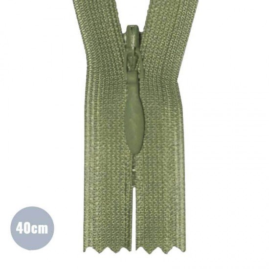Invisible Zipper Olive YKK 40CM Not Divisible