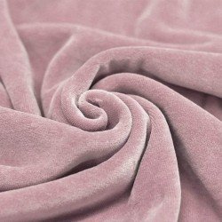 Nicky Velour Fabric Old Pink