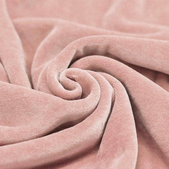 Nicki Bomuld Stof Nude Pink - (Nicki Bomuld Stof)