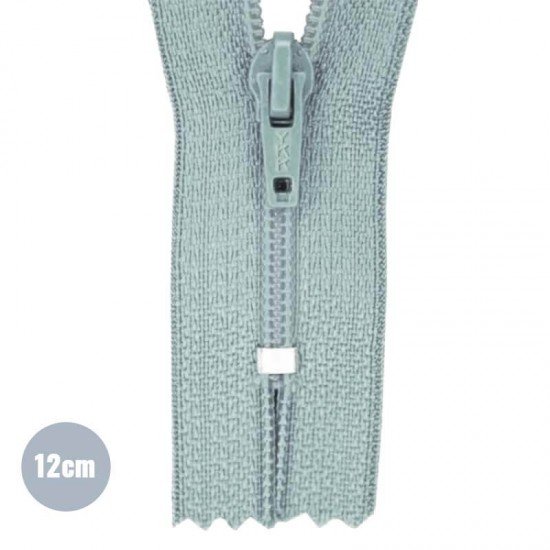 Lynlås YKK Gammel Grøn 12CM Nylon Ikke-Delelige - (Ikke Delbar YKK Lynlåse Kunststof)