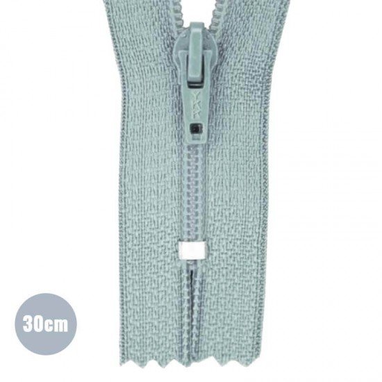 Lynlås YKK Gammel Grøn 30CM Nylon Ikke-Delelige - (Ikke Delbar YKK Lynlåse Kunststof)