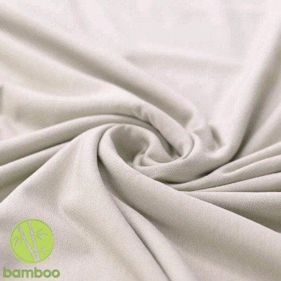 Bambus Jerseystoff Hellbeige - (Bambus Jersey Stoffe)