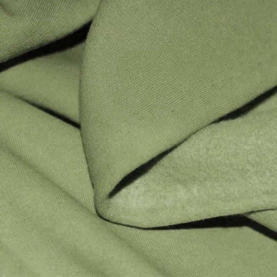 Sweatstoff Olive Angeraut - (Sweatstoff Angeraut)