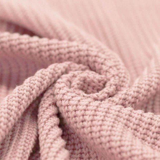 Tessuto Lavorato a Maglia Nude Rosa - (Deco Tessuti)