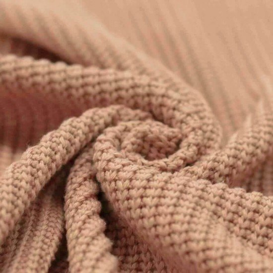 Big Knit Fabric Peach