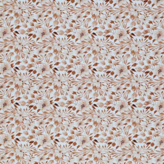 Baumwoll Popeline Digital - Asiatische Lilienblüte Ecru - (Baumwolle Poplin Gemustert)