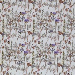 Jersey Cotton Fabric Digital Print - Butterfly Garden