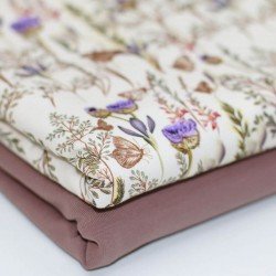 Jersey Katoen Digitale Print - Vlindertuin Jersey Katoen Digitale Print - Vlindertuin