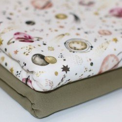 Jersey Katoen Digitale Print - Ruimteplaneten Jersey Katoen Digitale Print - Ruimteplaneten