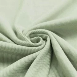 Rib Jersey Stof Vintage Groen