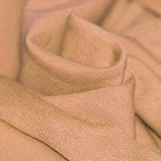 Tissu Sweat Pêche - (Tissu Sweat)