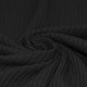 Wide Drop Needle Rib Fabric Black - (Jersey Fabrics)
