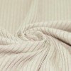 Wide Drop Needle Rib Fabric Natural Beige 