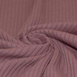 Wide Drop Needle Rib Fabric Old Mauve