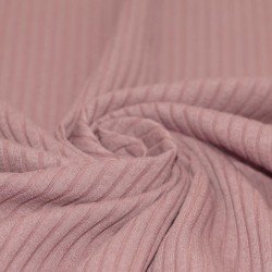 Wide Drop Needle Rib Fabric Old Pink
