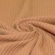 Tissu Maille Tricot à Grosses Cotes Pêche - (Tissus Jersey)