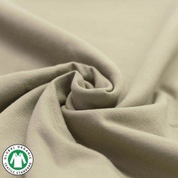 Organic Cotton Jersey Fabric (Gots) Dark Beige 