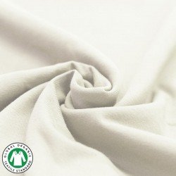 Organic Cotton Jersey Fabric (Gots) Ecru