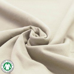 Organic Cotton Jersey Fabric (Gots) Light Beige 