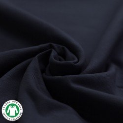 Organic Cotton Jersey Fabric (Gots) Navy