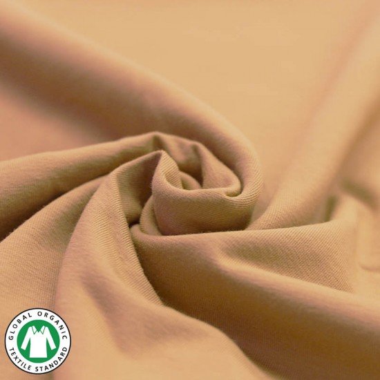 Tessuto Bio Jersey Di Cotone Organico (Gots) Pesca - (Jersey Tessuti)